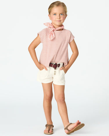RED STRIPE T-SHIRT