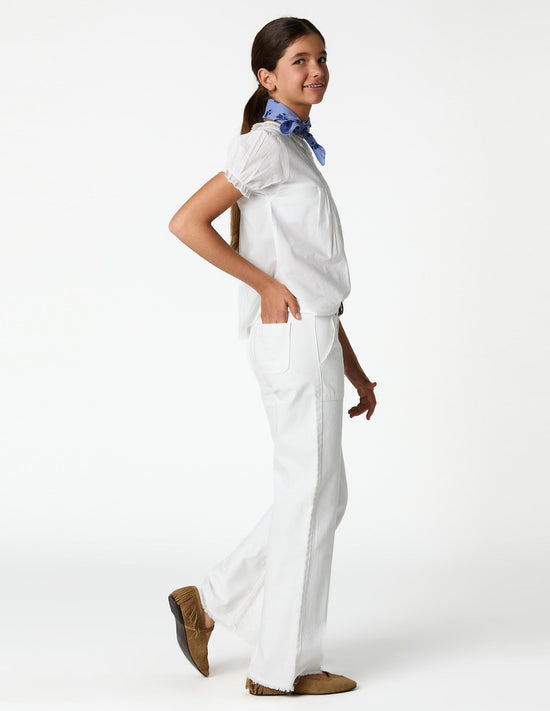 MOTHER-OF-PEARL BUTTON-DOWN SHIRT