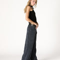 BLACK ASYMMETRICAL TOP