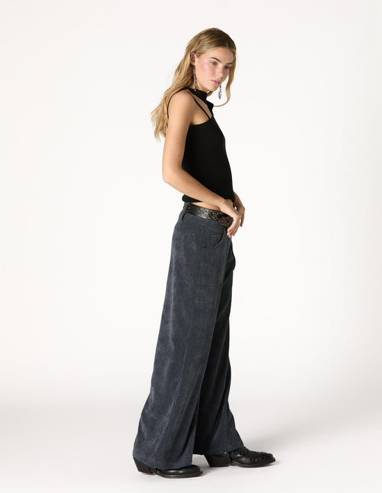 BLACK ASYMMETRICAL TOP