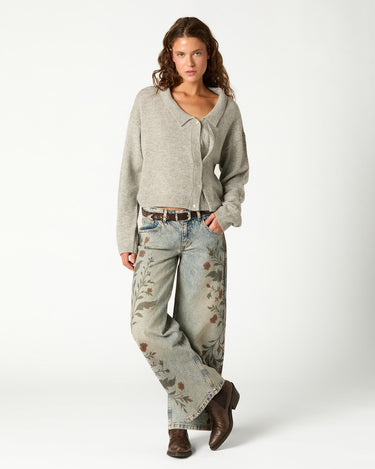 CHAQUETA BOTONES ASIMÉTRICA GREY