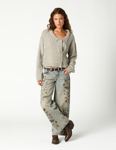 CHAQUETA BOTONES ASIMÉTRICA GREY
