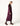 BURGUNDY EMBROIDERED VELVET DJELLABA