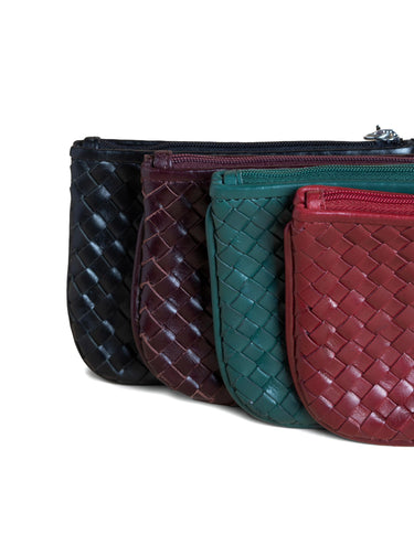 GREEN BRAIDED COIN PURSE