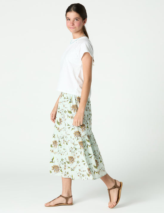 LONG SKIRT INDIAN PRINT SWIPE