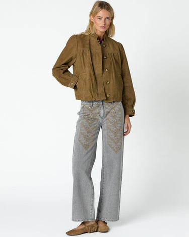 BROWN LEATHER JACKET