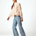 BLUE DENIM POCKET TROUSERS