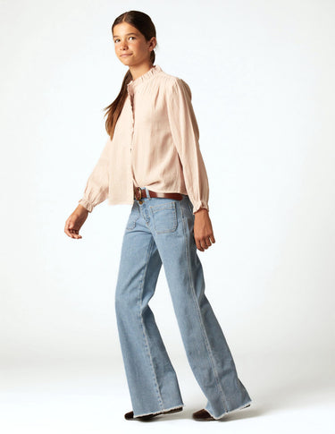 BLUE DENIM POCKET TROUSERS