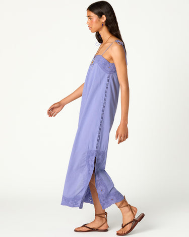 LILAC BRODERIE DRESS