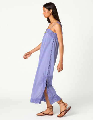 LILAC BRODERIE DRESS