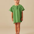 GREEN KNIT WAVE DRESS