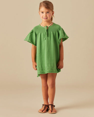 GREEN KNIT WAVE DRESS
