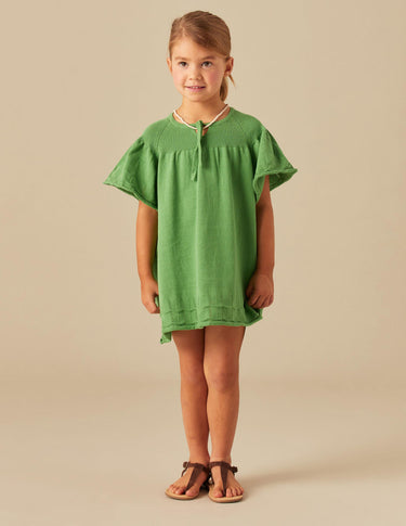 GREEN KNIT WAVE DRESS