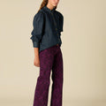 MORAE CORDUROY PRINT TROUSERS