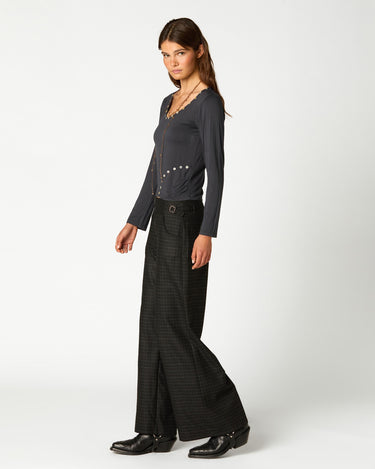 PANTALON CUADRO TRABILLA NEGRO