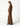 BROWN STRIPED POCKET BUTTON TROUSERS