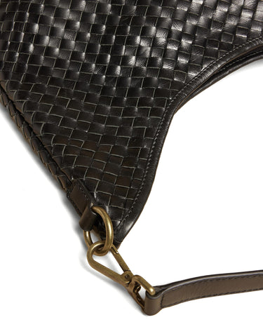 BRAIDED BLACK BAG