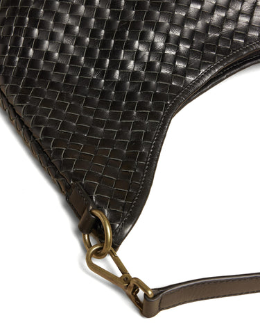 BRAIDED BLACK BAG