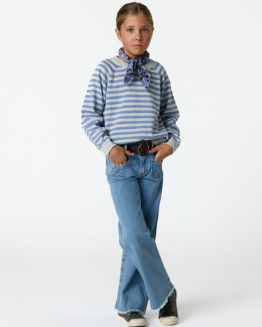 STRIPED JERSEY ANILINE BLUE