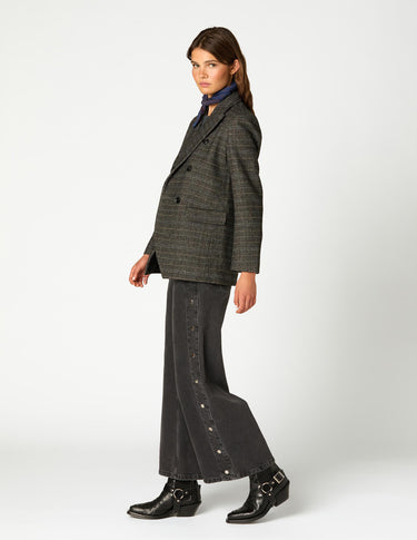 BLAZER DOBLE BOTONADURA CUADRO GREY
