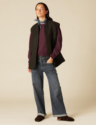 CHALECO OVERSIZE GRIS