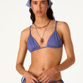 WAVE STUDDED BIKINI TOP
