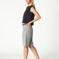 ANTHRACITE DUNGAREE TOP