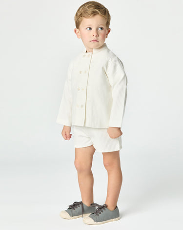 WHITE PIQUÉ JACKET