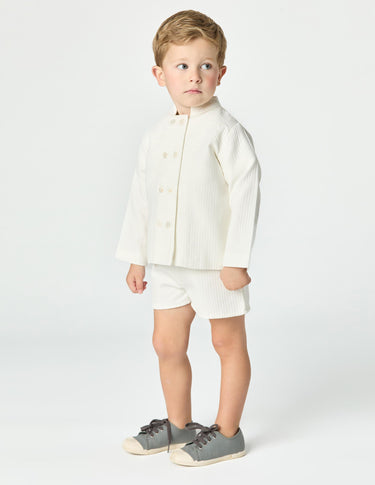 WHITE PIQUÉ JACKET
