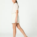 PUFF SLEEVE DRESS WHITE
