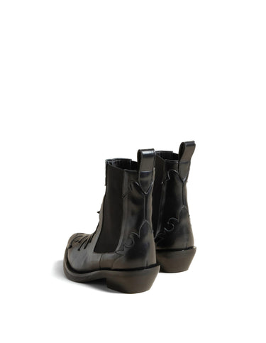 BLACK COWBOY BOOT