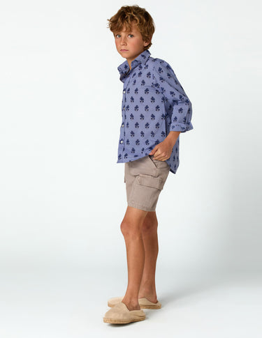 BUTI PRINT SHIRT BLUE