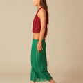 GREEN LACE SKIRT