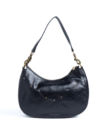 BLACK STUDS PATTERN HANDBAG