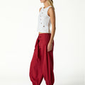 PANTALON BOMBACHO LAZADA ROJO