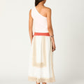ASYMMETRIC BUTTON-UP SHIRT WHITE