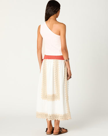 ASYMMETRIC BUTTON-UP SHIRT WHITE