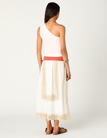 ASYMMETRIC BUTTON-UP SHIRT WHITE