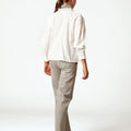 RAW LACE DRAWSTRING SHIRT