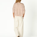 HERRINGBONE INSERT SHIRT ECRU