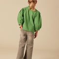 GREEN SHIRT GATHERS
