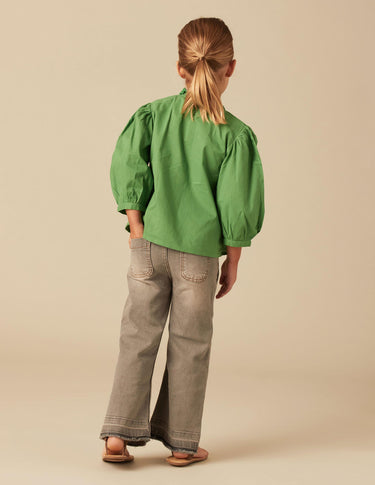 GREEN SHIRT GATHERS