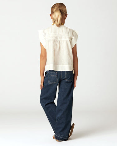 WIDE LEG DENIM PANTS