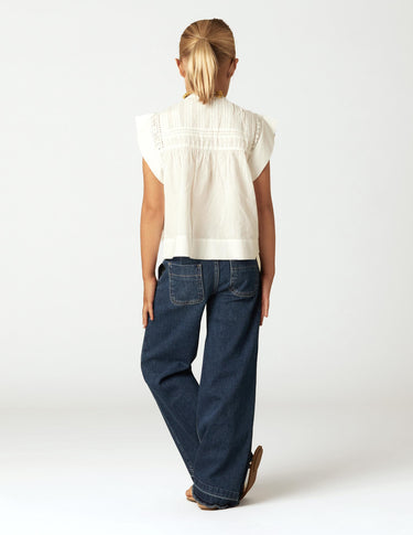 WIDE LEG DENIM PANTS