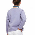 Sudadera botones azul