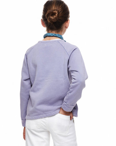 Sudadera botones azul
