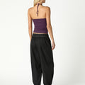 BLACK STUDDED HAREM TROUSERS