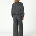 BLACK DOUBLE STRIPE JACKET