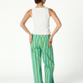 BLUE STRIPED TROUSERS