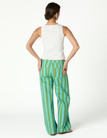 BLUE STRIPED TROUSERS